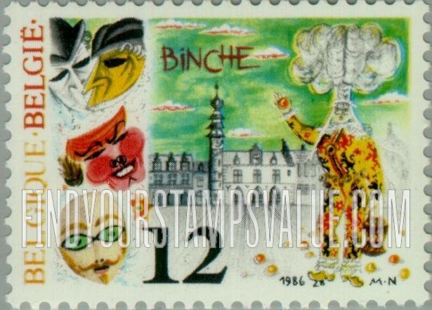 FindYourStampsValue: Carnival Cities of Aalst and Binche: Binche Gilles