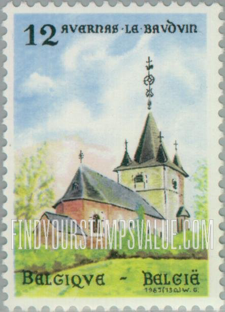 FindYourStampsValue: Tourism: Church of the Assumption of Our Lady, Avernas-le-Baudouin