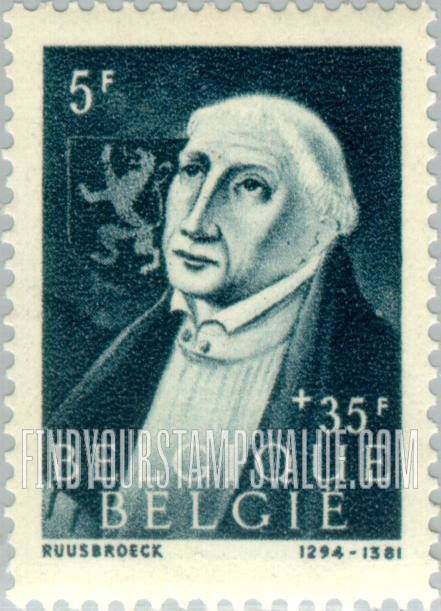 FindYourStampsValue: Semi-Postal: Jan van Ruysbroeck