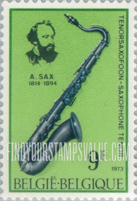 FindYourStampsValue: Adolphe Sax and Tenor Saxophone