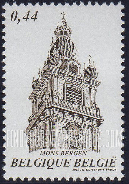 FindYourStampsValue: Clocks: Belfry of Mons clock