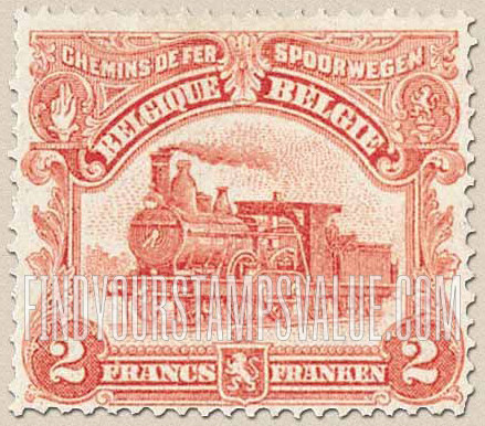 FindYourStampsValue: Parcel Post and Railway: Locomotive