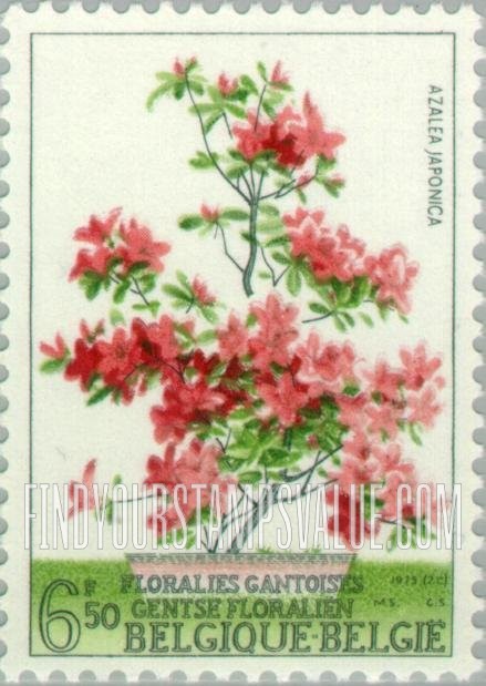 FindYourStampsValue: Ghent International Flower Exhibition, Apr. 26-May 5: Azalea