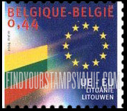 FindYourStampsValue: Expansion of European Union, Flags of newly-admitted countries: Lithuania