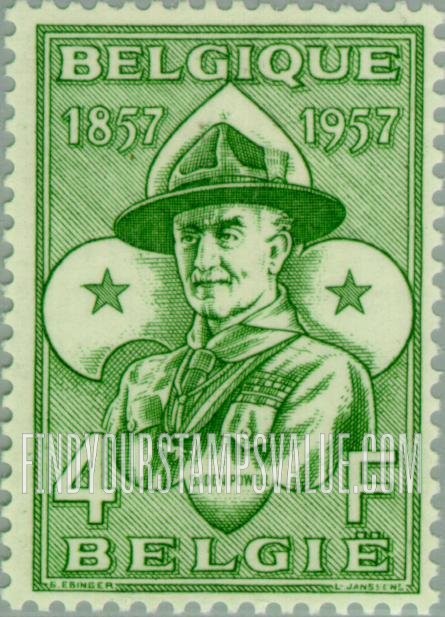 FindYourStampsValue: Robert Lord Baden-Powell, painted by David Jaggers