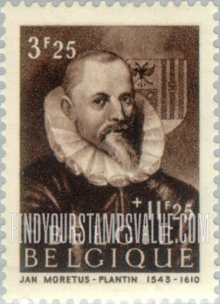 FindYourStampsValue: Semi-Postal: Jan Moretus-Plantin