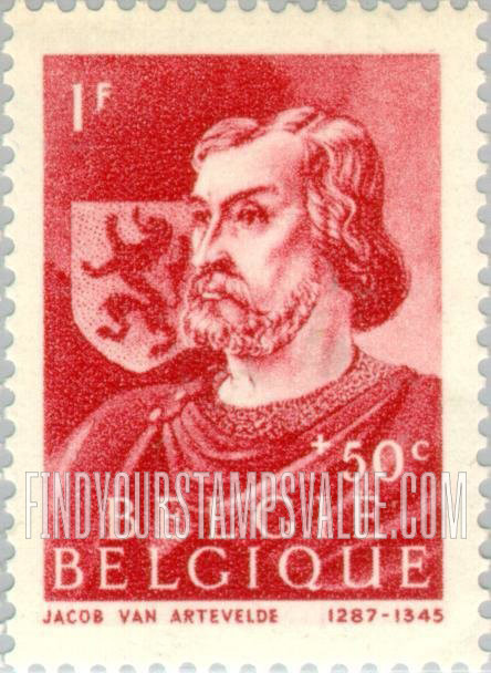 FindYourStampsValue: Semi-Postal: Jacob van Artevelde