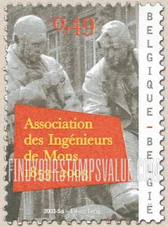 FindYourStampsValue: Organization Anniversaries: Association of Engineers of Mons sesquicentennial