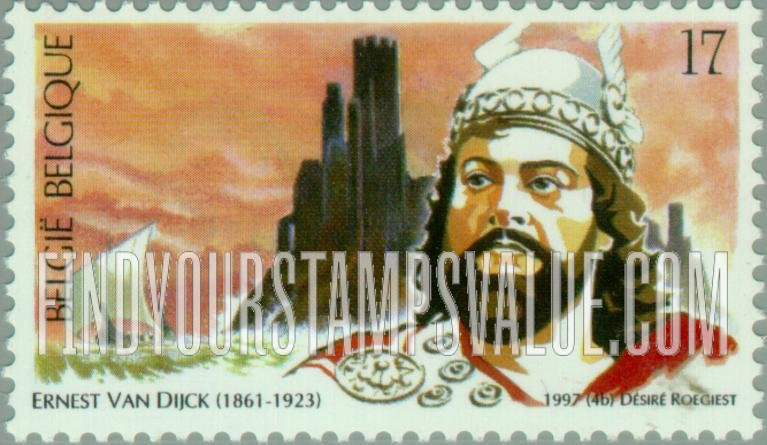 FindYourStampsValue: Opera at Theatre Royal de la Monnaie, Brussels: Ernest Van Dijck (1861-1923), tenor