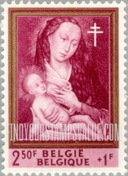 FindYourStampsValue: Semi-Postal, Paintings: Madonna and Child, Rogier van der Weyden
