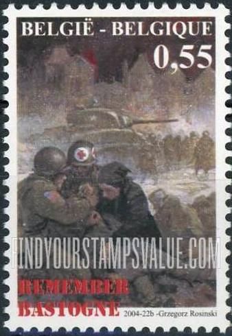FindYourStampsValue: Battle of the Bulge, 60th Anniversary: Tank, war victims