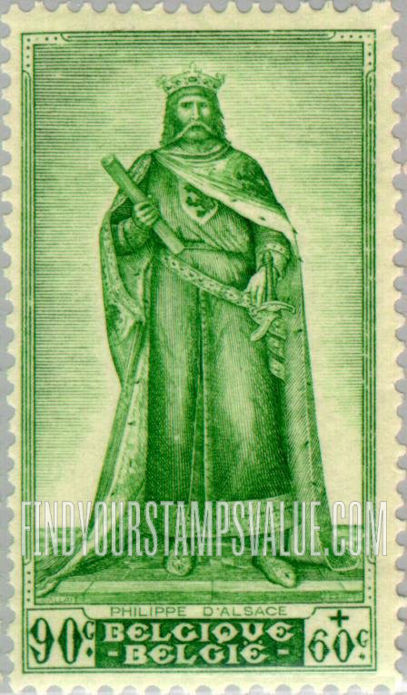 FindYourStampsValue: Semi-Postal: Count Philip of Alsace