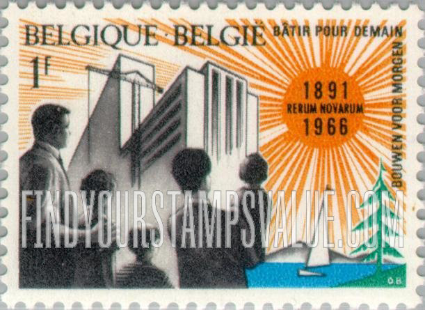 FindYourStampsValue: “Looking toward a Better Future” (family, new buildings, sun & landscape)