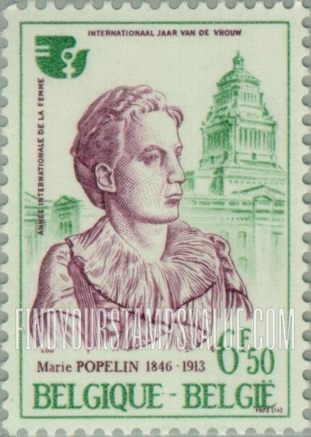FindYourStampsValue: Marie Popelin, Palace of Justice, Brussels