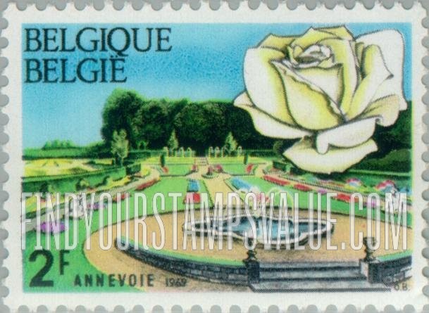 FindYourStampsValue: Annevoie Garden and Pascali Rose