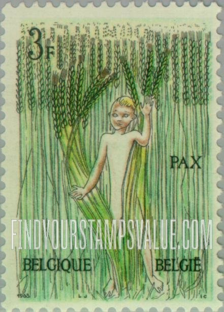 FindYourStampsValue: “Peace”, Child in Rye Field