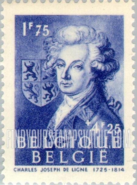 FindYourStampsValue: Semi-Postal: Charles Joseph de Ligne