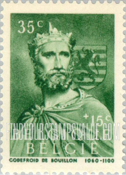 FindYourStampsValue: Semi-Postal: Godfrey of Bouillon