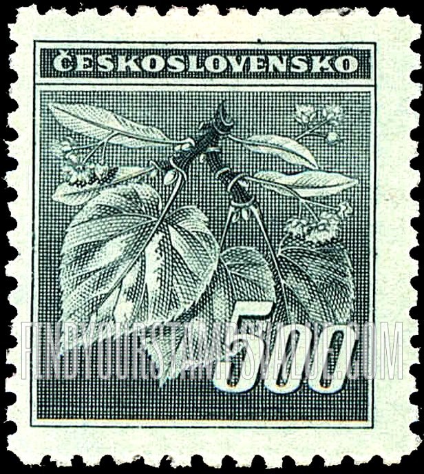 FindYourStampsValue: Linden Leaves and Buds