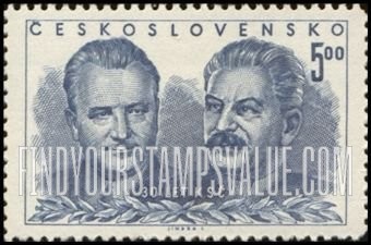 FindYourStampsValue: Klement Gottwald and Joseph Stalin