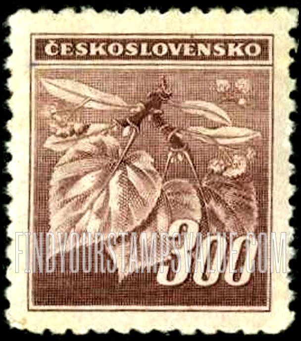 FindYourStampsValue: Linden Leaves and Buds