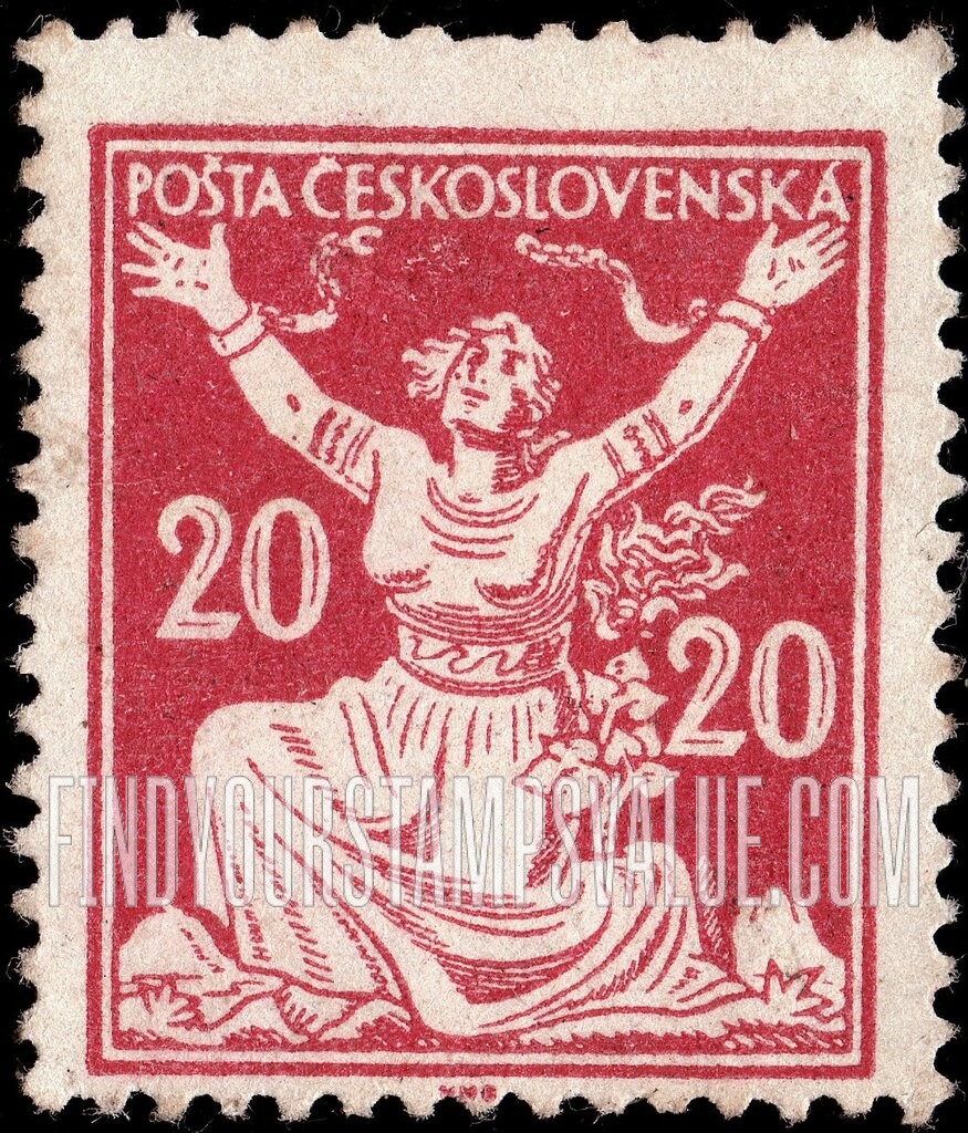 FindYourStampsValue: Czechoslovakia Breaking Chains to Freedom