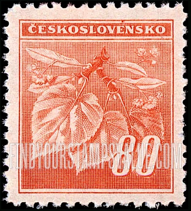 FindYourStampsValue: Linden Leaves and Buds