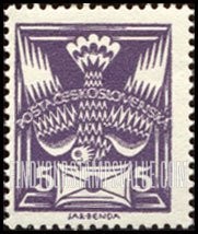 FindYourStampsValue: Carrier Pigeon with Letter