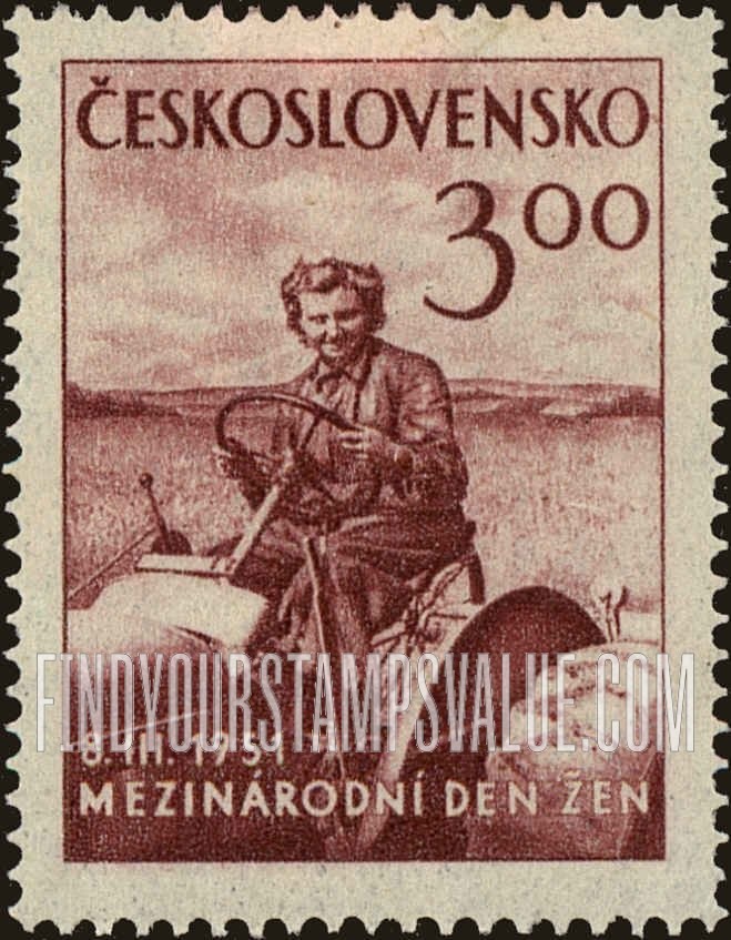 FindYourStampsValue: Woman tractor operator