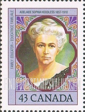 FindYourStampsValue: Adelaide Sophia Hoodless (1857-1910), founder of Victorian Order of Nurses