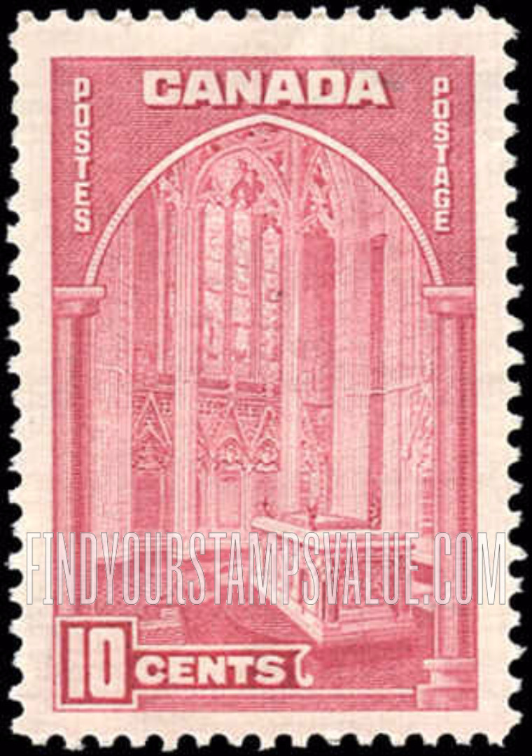 FindYourStampsValue: Memorial Chamber, Parliament Building, Ottawa