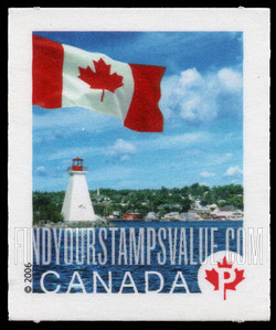 FindYourStampsValue: Flag and Bras d’Or Lake, Nova Scotia
