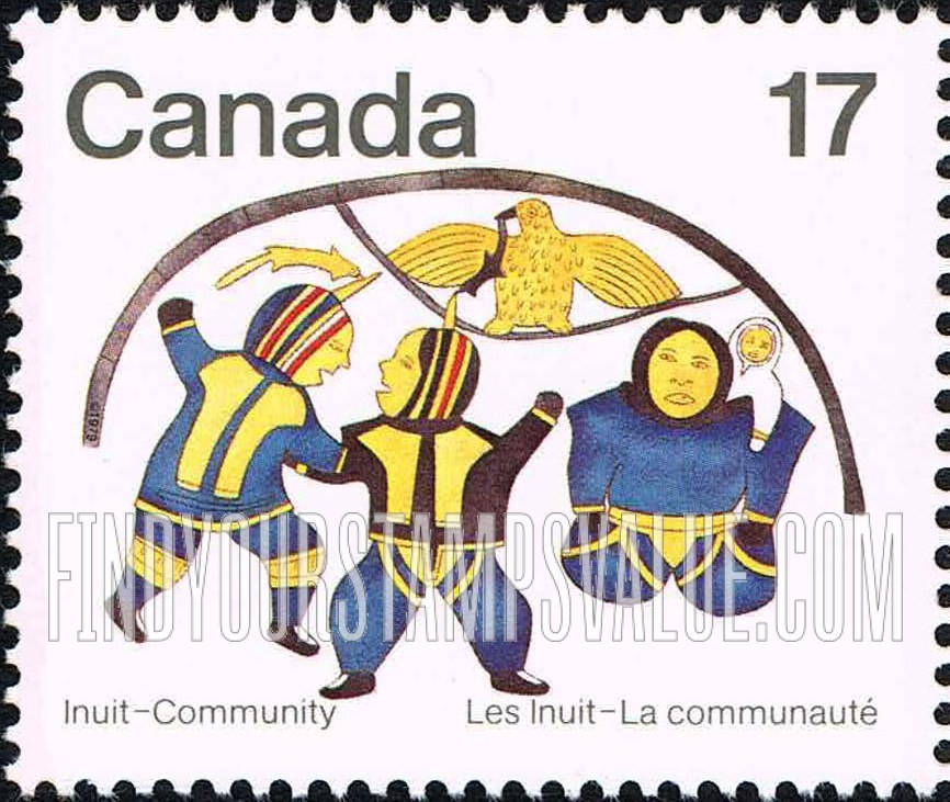 FindYourStampsValue: The Dance, print by Kalvak of Holman Island