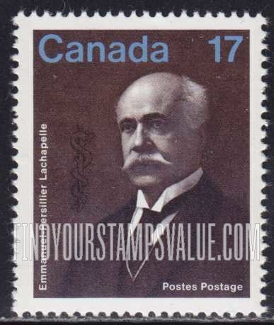 FindYourStampsValue: Emmanuel-Persillier Lachapelle Caduceus