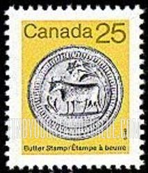 FindYourStampsValue: Heritage Artifacts Type of 1982: Butter stamp