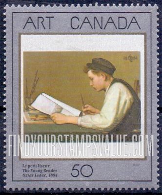 FindYourStampsValue: Young Reader, by Ozias Leduc