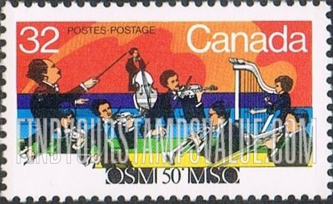 FindYourStampsValue: 50th Anniversary of Montreal Symphony Orchestra