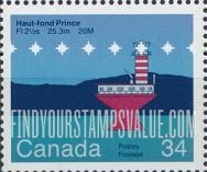 FindYourStampsValue: Lighthouses: Haut-fond Prince