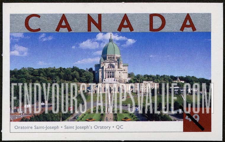 FindYourStampsValue: Tourist Attractions Type of 2001: St. Joseph’s Oratory, Montreal, Quebec
