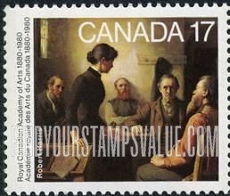 FindYourStampsValue: Meeting of the School Trustees, by Robert Harris