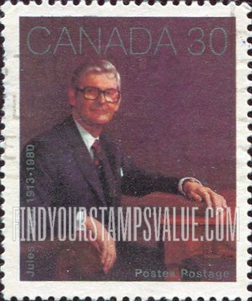 FindYourStampsValue: Jules Leger (1913-1980), 26th Governor General