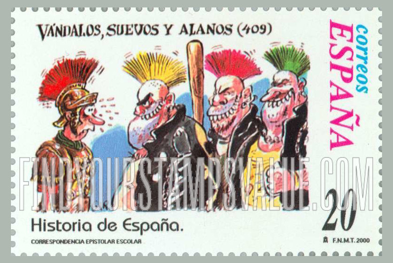 FindYourStampsValue: Letter Writing Type of 1998: Vandals, Suebis, and Alanis, 409