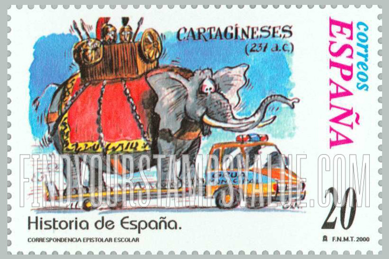 FindYourStampsValue: Letter Writing Type of 1998: Carthaginians, 237 B.C.