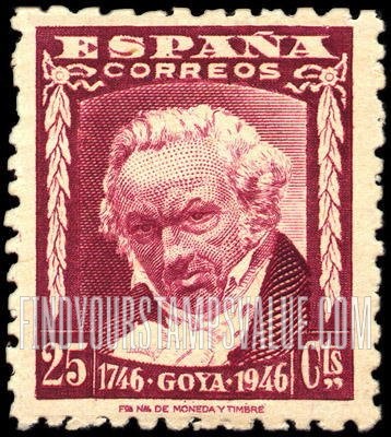 FindYourStampsValue: Francisco de Goya
