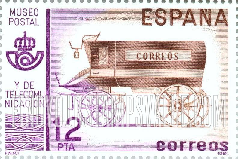 FindYourStampsValue: Postal Museum, Madrid: Coach