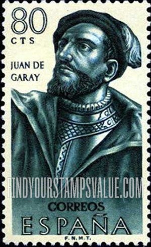 FindYourStampsValue: Builders of the New World: Juan de Garay