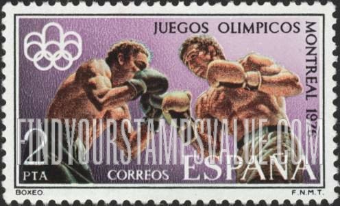 FindYourStampsValue: Montreal Olympic Emblem and Boxing
