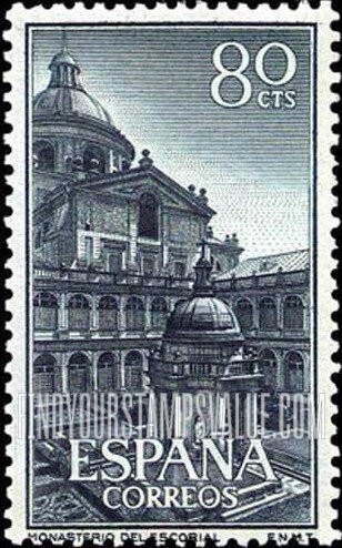 FindYourStampsValue: Views of Escorial: Patio