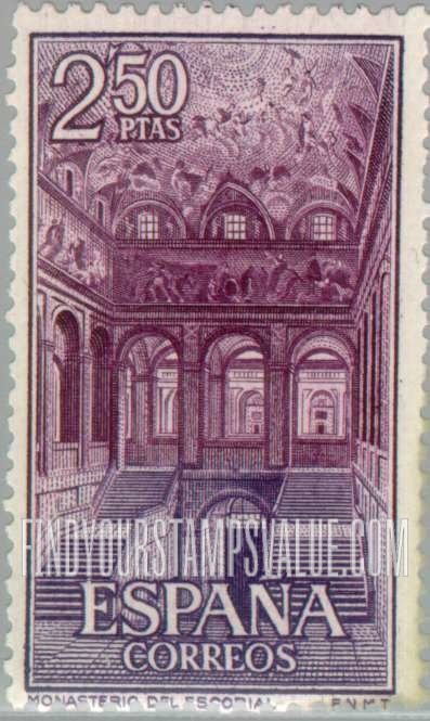 FindYourStampsValue: Views of Escorial: Staircase