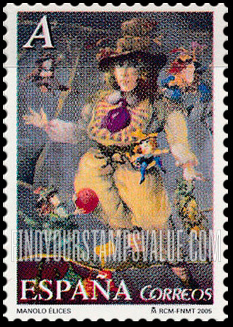 FindYourStampsValue: Paintings of Circus Performers by Manolo Elices